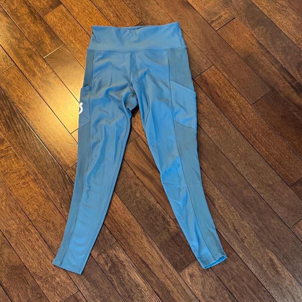 Peloton Blue Green High-Waist Performance Leggings